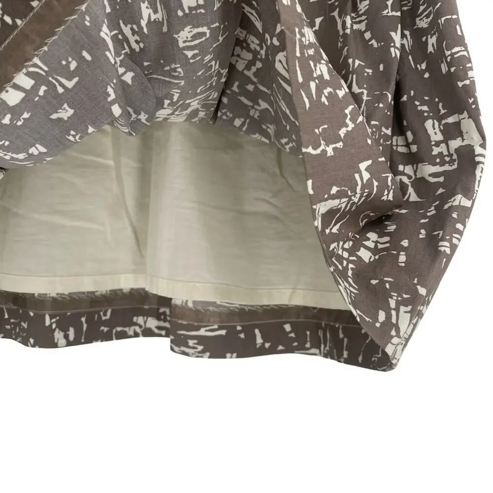 ✨NWT J. Crew Abstract Geometric Print Mini Skirt size 4 Small pockets!